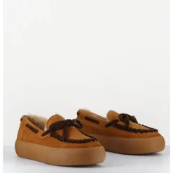 Clearance PRIMABASE Mocassins fourrés en daim - 50946 030 CAMEL