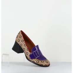 Outlet CHIE MIHARA Mocassins petit talon look 70s - TEISIN GALLETA PURPLE