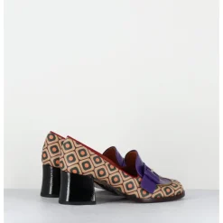 Outlet CHIE MIHARA Mocassins petit talon look 70s - TEISIN GALLETA PURPLE