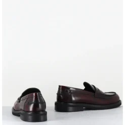 New GARRICE LAB Mocassins plats à bout rond en cuir glacé x - CHINO ASPORT BORDO BORDEAU