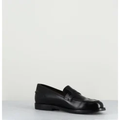 Best ALBERTO FASCIANI Mocassins plats en cuir glacé - ZOE56040 BLACK NOIR