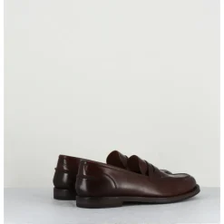 Best ALBERTO FASCIANI Mocassins plats en cuir glacé - ZOE56040 BROWN MARRON