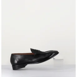 Discount ALBERTO FASCIANI Mocassins plats en cuir souple - DUNIA 80013 BLACK NOIR