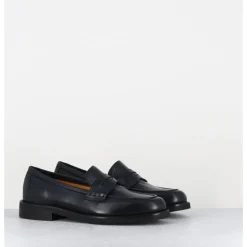 Best MARA BINI Mocassins plats en cuir souple nuit - P906 SETA BLU BLEU