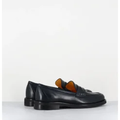 Best MARA BINI Mocassins plats en cuir souple nuit - P906 SETA BLU BLEU