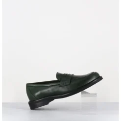 Best MARA BINI Mocassins plats en cuir souple foncé - P906 SETA MUSCHIO VERT