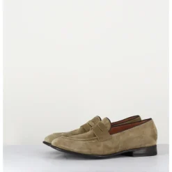 Clearance ALBERTO FASCIANI Mocassins plats en daim - DUNIA 80013 TABACCO TAUPE