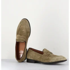 Clearance ALBERTO FASCIANI Mocassins plats en daim - DUNIA 80013 TABACCO TAUPE