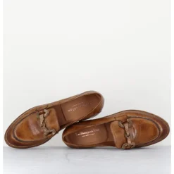 Best LA BOTTEGA DI LISA Mocassins souple en cuir avec mors doré - 5246 BUF SUGHERO CAMEL