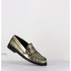 Clearance HOTTO Mocassins souples en cuir or brossé - 66604 MILLENIUM GOLD DORE