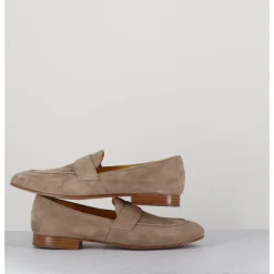 Outlet MARA BINI Mocassins souples en daim taupe clair - N126 BEIGE