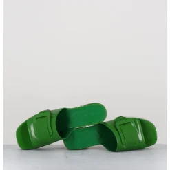 Best DEL CARLO Mules à plateforme petit talon vernis - 11532 VETRO MELA VERT