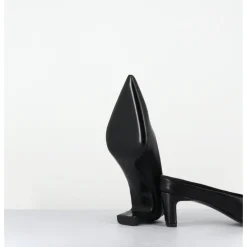 Sale TO&CO Mules bout pointu petit talon en cuir - MULP BLACK COWHIDE NOIR