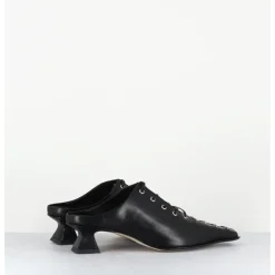 Hot MIISTA Mules en cuir corsetées - ASIAH24 BLACK COURT NOIR