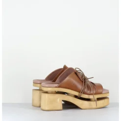 Best GARRICE LAB Original 70s platform sandals cuir marron - PRIVA24 SUAVE BRIAR CAMEL