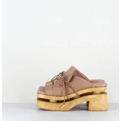 Best GARRICE LAB Original 70s platform sandals cuir taupe - PRIVA24 SUAVE SAND BEIGE