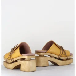 GARRICE LAB Original 70s platform sandals cuir - PRIVA24 SUAVE SUNFLOWER JAUNE