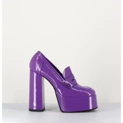 Hot GARRICE LAB Purple patent platform loafers - BARSI VIOLET