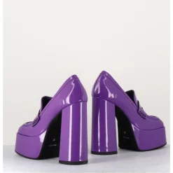 Hot GARRICE LAB Purple patent platform loafers - BARSI VIOLET