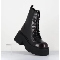 Hot VIC MATIE Rangers à lacets en cuir x fumé - 1D7700D APOLLO X BORDEAU