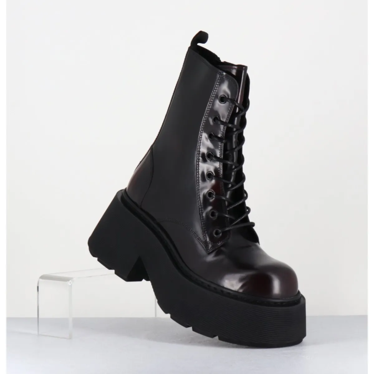 Hot VIC MATIE Rangers à lacets en cuir x fumé - 1D7700D APOLLO X BORDEAU