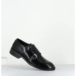 Discount OA NON FASHION Richelieu doubles boucles en cuir glacé - YUMA ABRA NERO NOIR