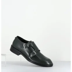 Online OA NON FASHION Richelieu doubles boucles en cuir glacé - YUMA ABRA VERDE VERT