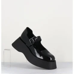 GARRICE LAB 90s babies à plateforme en cuir vernis - CORA VERNICE NERO NOIR