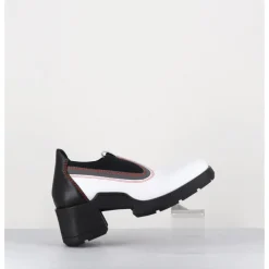 Outlet E8 BY MIISTA 90s futuristic shoes cuir & lycra - KUDA WHITE BOOTS BLANC