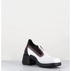 Outlet E8 BY MIISTA 90s futuristic shoes cuir & lycra - KUDA WHITE BOOTS BLANC