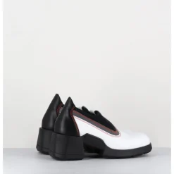 Outlet E8 BY MIISTA 90s futuristic shoes cuir & lycra - KUDA WHITE BOOTS BLANC