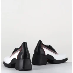 Outlet E8 BY MIISTA 90s futuristic shoes cuir & lycra - KUDA WHITE BOOTS BLANC