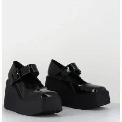 Best GARRICE LAB 90s Mary-Jane compensées en cuir vernis - YERI VERNICE NERO NOIR