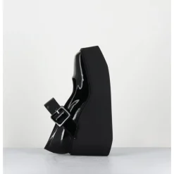 Best GARRICE LAB 90s Mary-Jane compensées en cuir vernis - YERI VERNICE NERO NOIR