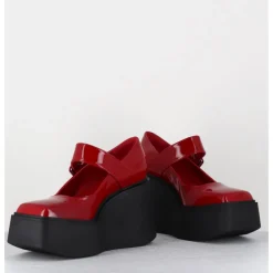 Outlet GARRICE LAB 90s Mary-Jane compensées en cuir vernis - YERI VERNICE ROSSO ROUGE
