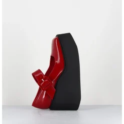 Outlet GARRICE LAB 90s Mary-Jane compensées en cuir vernis - YERI VERNICE ROSSO ROUGE