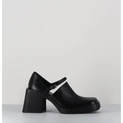 New JUSTINE CLENQUET 90s Mary-Jane cuir souple - KIM BLACK NOIR