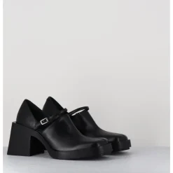 New JUSTINE CLENQUET 90s Mary-Jane cuir souple - KIM BLACK NOIR