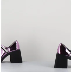 Best JUSTINE CLENQUET 90s Mary-Jane miroir - KIM METALLIC PINK ROSE