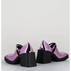 Best JUSTINE CLENQUET 90s Mary-Jane miroir - KIM METALLIC PINK ROSE