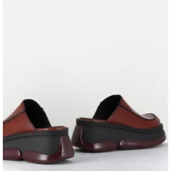 Online E8 BY MIISTA Sabots compensées 90s cuir & bubble rubber - BRIETTA BROWN MULES MARRON