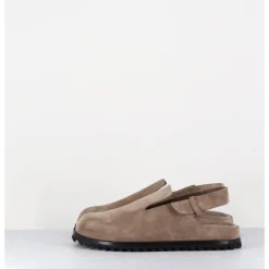 Best OFFICINE CREATIVE Sabots épuré daim & bride arrière - PELAGIE008 FLINT TAUPE