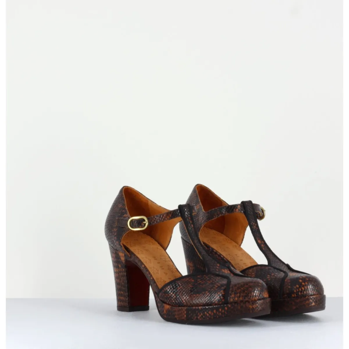 Discount CHIE MIHARA Salomé en cuir imprimé serpent - JORI TERRA