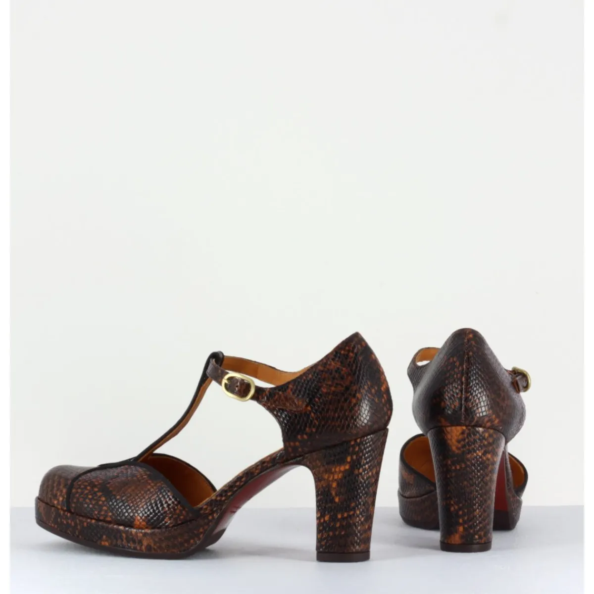 Discount CHIE MIHARA Salomé en cuir imprimé serpent - JORI TERRA