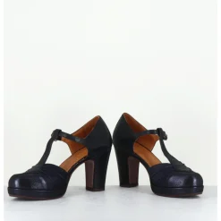 New CHIE MIHARA Salomé en daim marine à talon - JUDETA43 KIA NOCHE BLEU