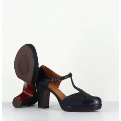 New CHIE MIHARA Salomé en daim marine à talon - JUDETA43 KIA NOCHE BLEU