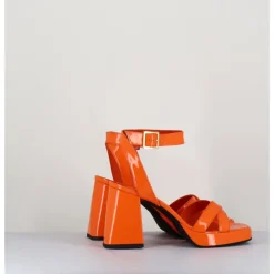 New GARRICE LAB Sandales à plateforme cuir vernis - SUNNY VERNICE ARANCIO ORANGE
