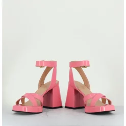 Best GARRICE LAB Sandales à plateforme cuir vernis - SUNNY VERNICE PINK ROSE