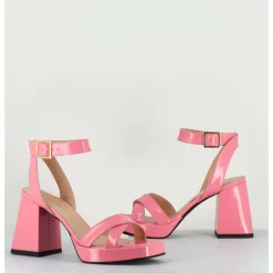 Best GARRICE LAB Sandales à plateforme cuir vernis - SUNNY VERNICE PINK ROSE
