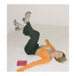 Online GARRICE LAB Sandales à plateforme multi-brides disco print - SUN LUNA ARGENTO ANTHRACITE